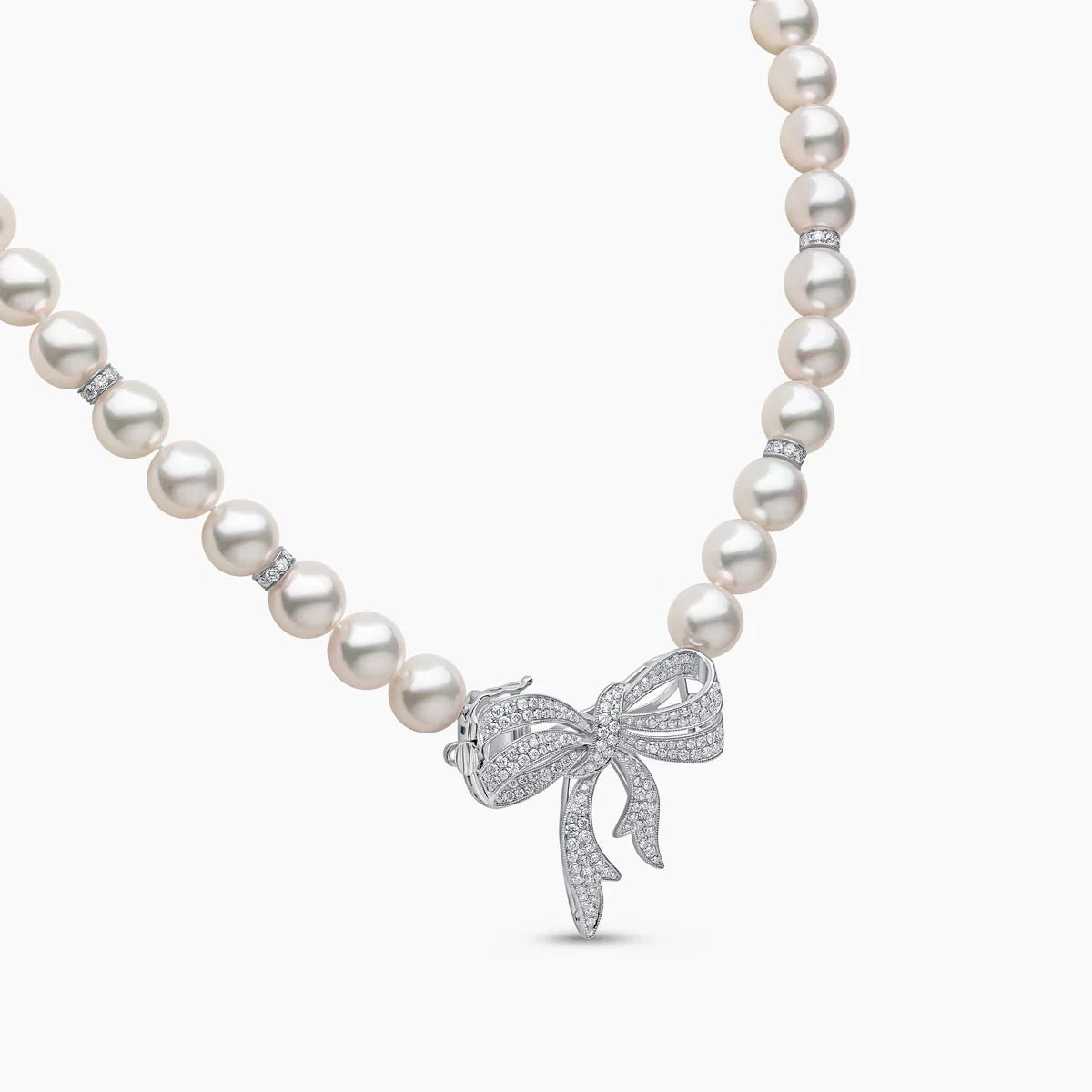Ribbon Grace Pearl Necklace - Voisson