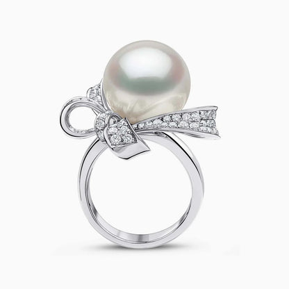 Ribbon Grace Pearl Ring - Voisson