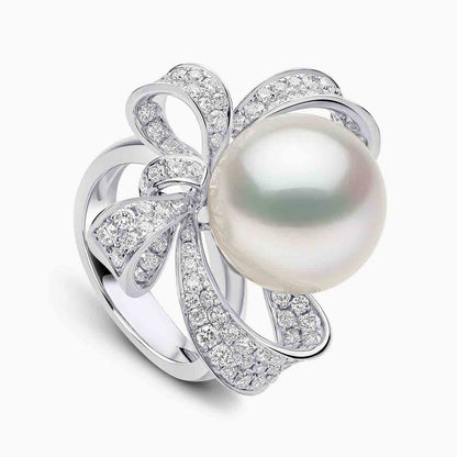 Ribbon Grace Pearl Ring - Voisson