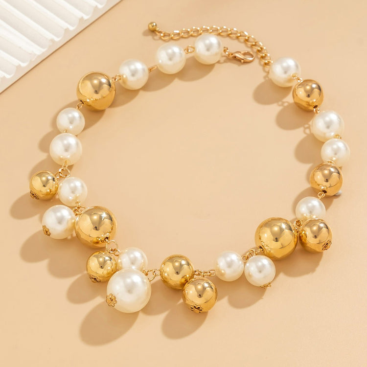 Ritz Acrylic Chunky Bead Necklace - Voisson