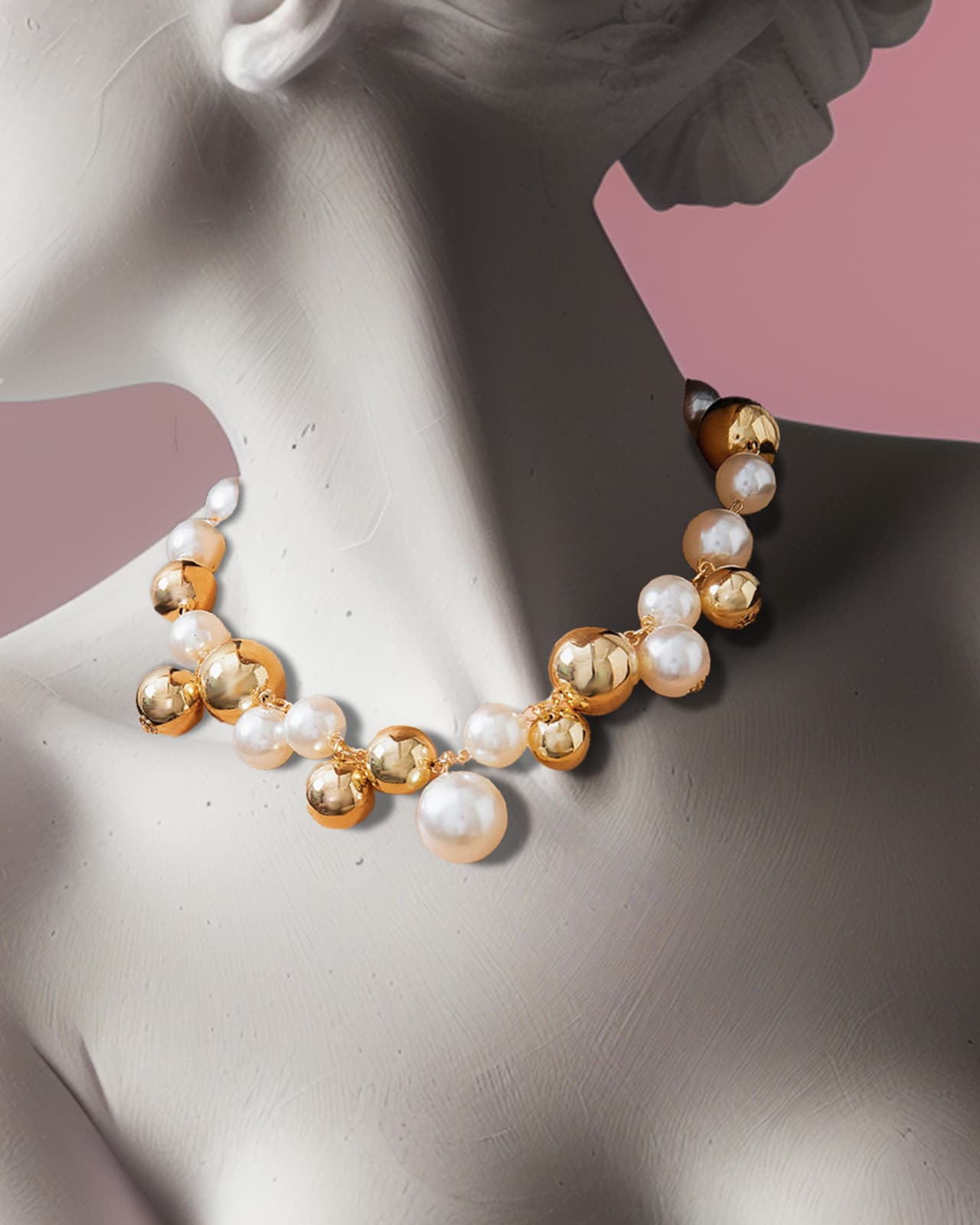 Ritz Acrylic Chunky Bead Necklace - Voisson