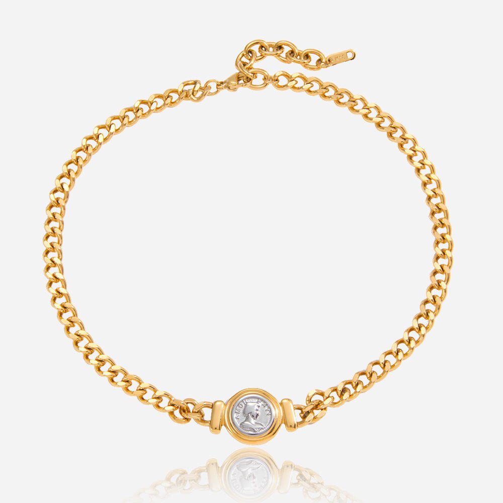 Roman Medallion Necklace - Voisson
