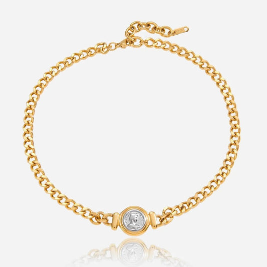 Roman Medallion Necklace - Voisson