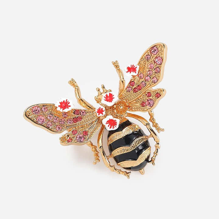 Rosegarden Bee Brooch - Voisson