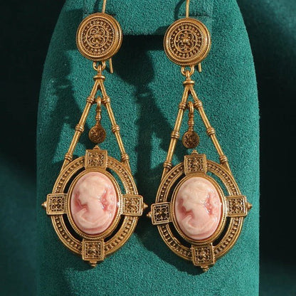 Royal Cameo Medallion Earrings - Voisson