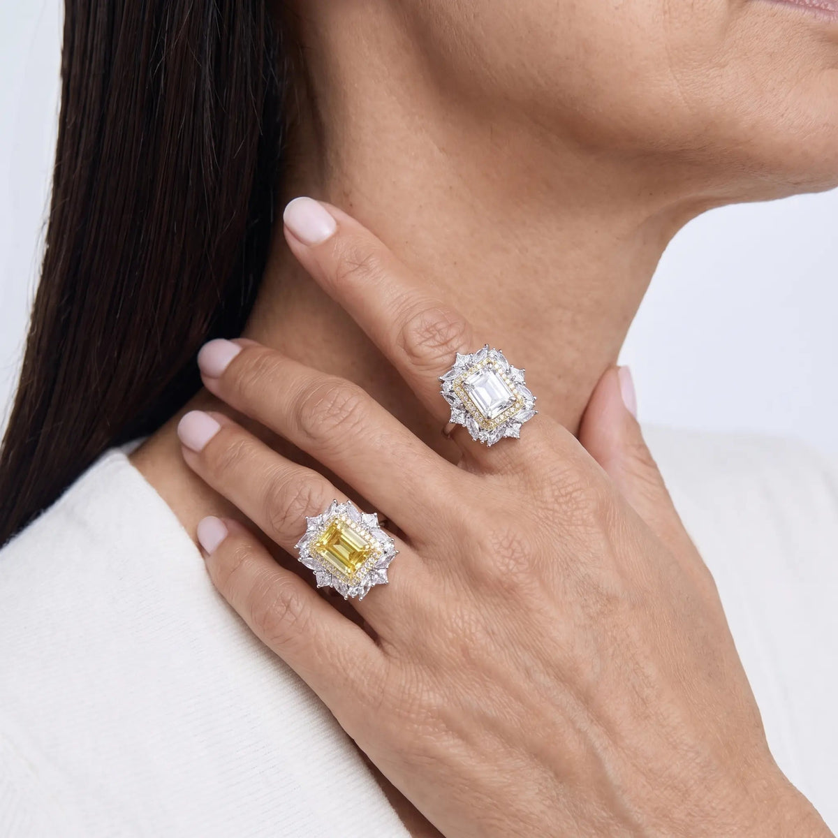 Royal Frame 925 Silver Ring - Voisson
