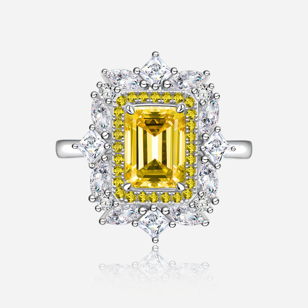 Royal Frame 925 Silver Ring - Voisson