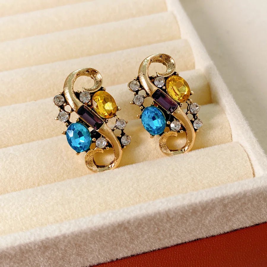Royal Mosaic Vintage Earrings - Voisson