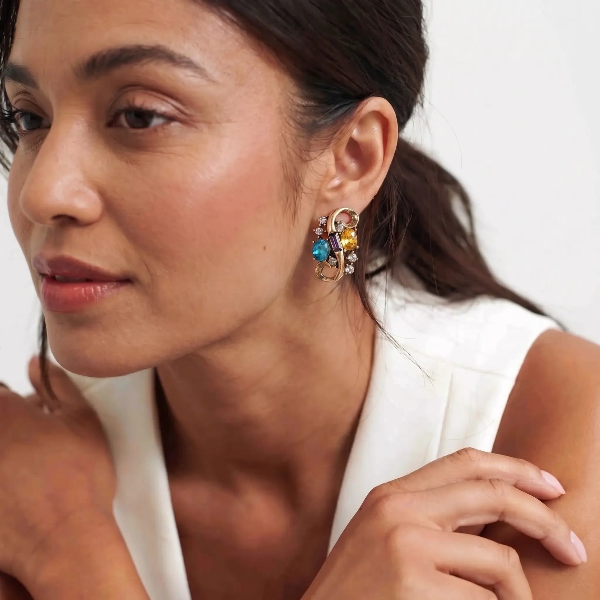 Royal Mosaic Vintage Earrings - Voisson