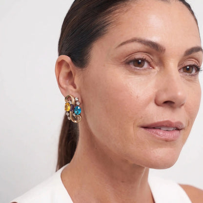 Royal Mosaic Vintage Earrings - Voisson