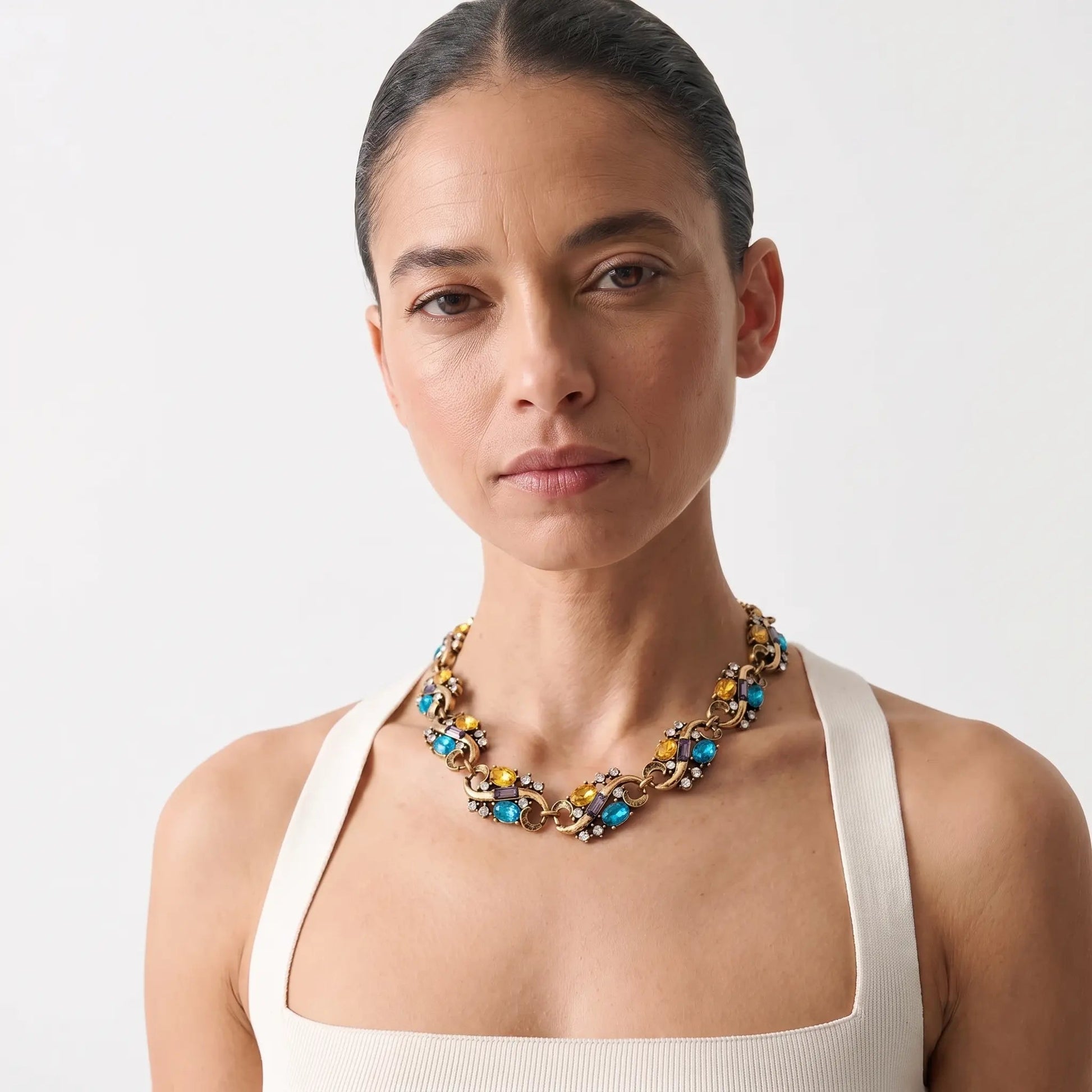 Royal Mosaic Vintage Necklace - Voisson