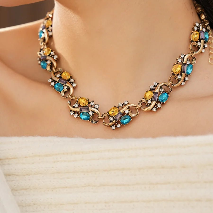 Royal Mosaic Vintage Necklace - Voisson