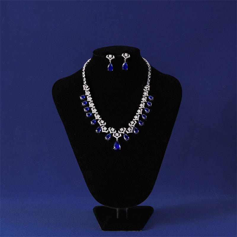 Royal Teardrop Cascade Earrings - Voisson