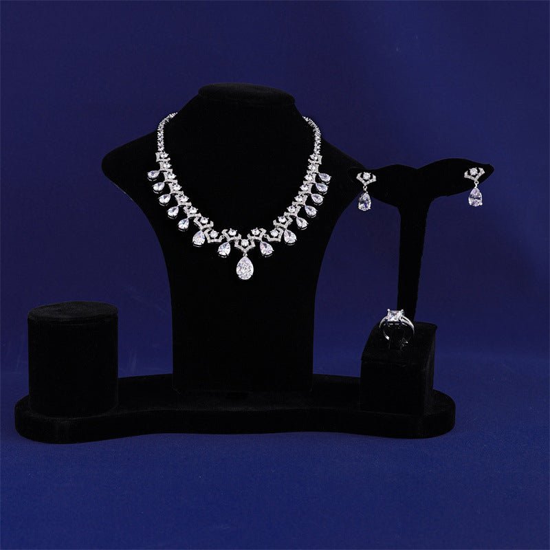 Royal Teardrop Cascade Earrings - Voisson