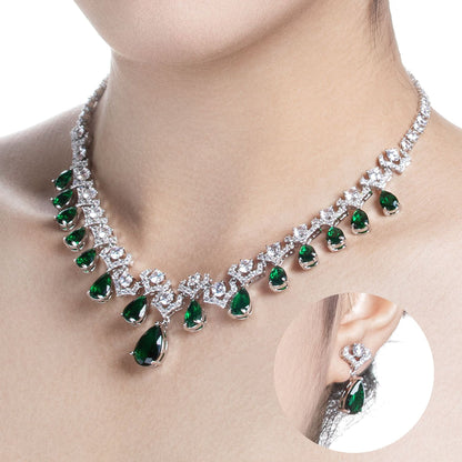 Royal Teardrop Cascade Earrings - Voisson