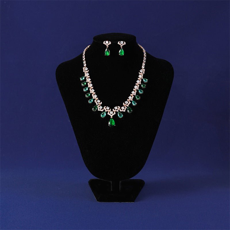 Royal Teardrop Cascade Earrings - Voisson