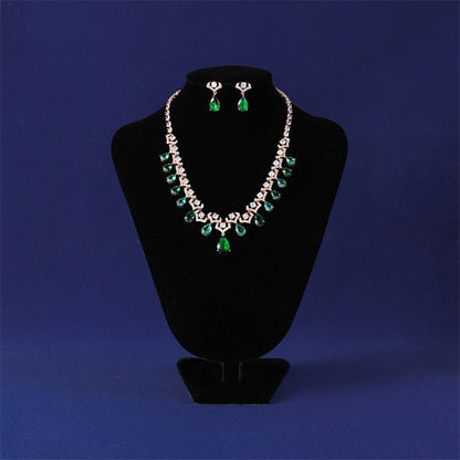 Royal Teardrop Cascade Earrings - Voisson