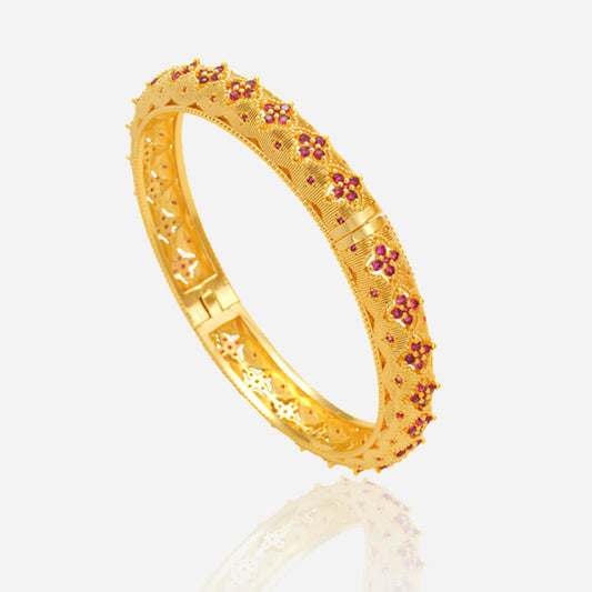 Ruby Blossom Bangle - Voisson