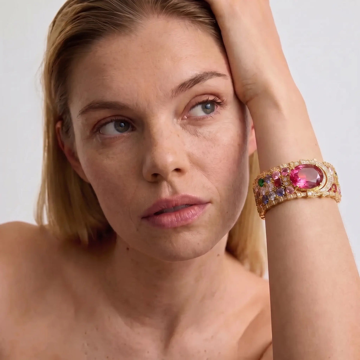 Ruby Garden Cuff Bracelet - Voisson