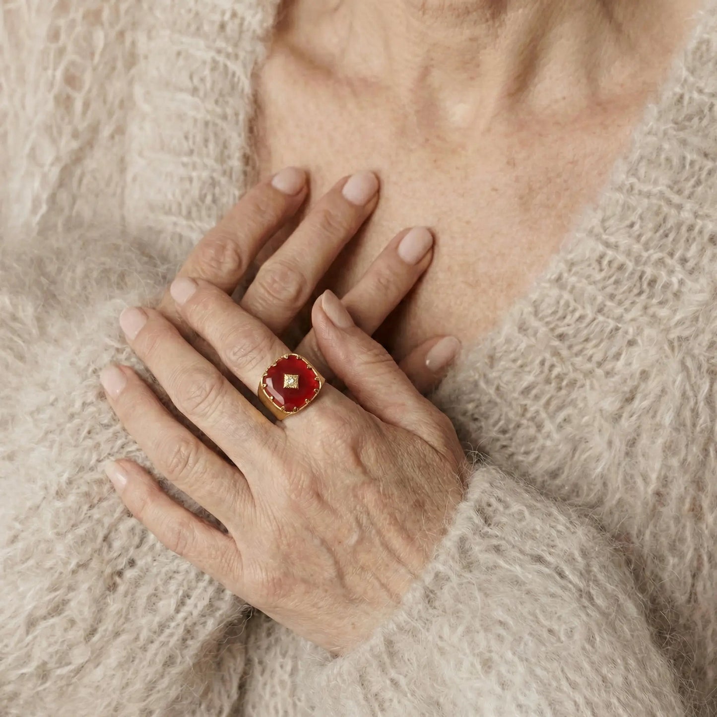 RubyRogue Statement Ring - Voisson