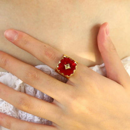 RubyRogue Statement Ring - Voisson