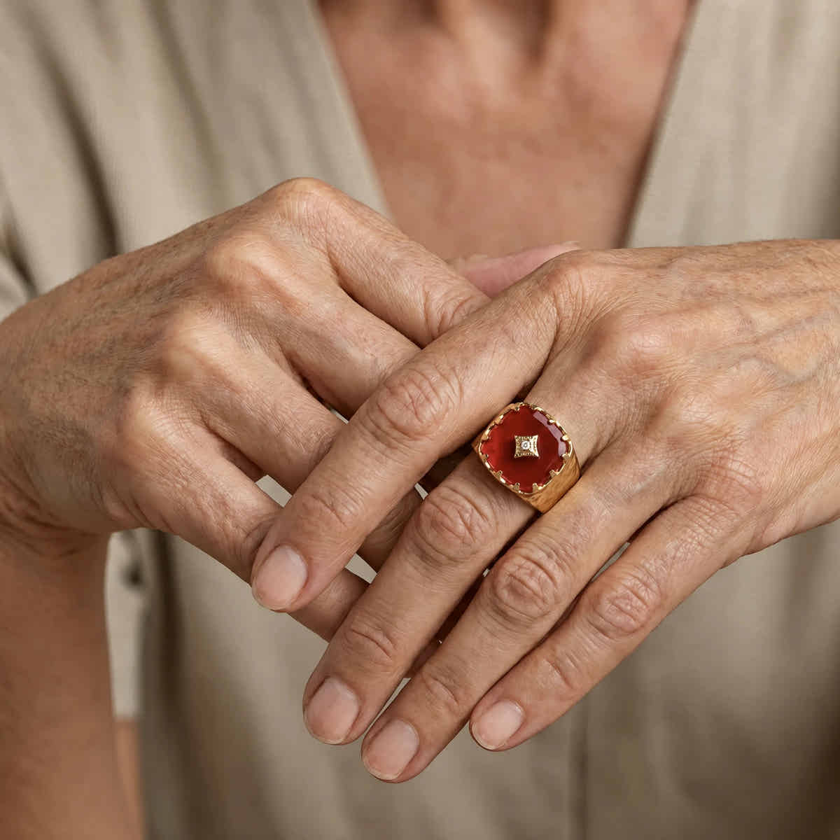 RubyRogue Statement Ring - Voisson