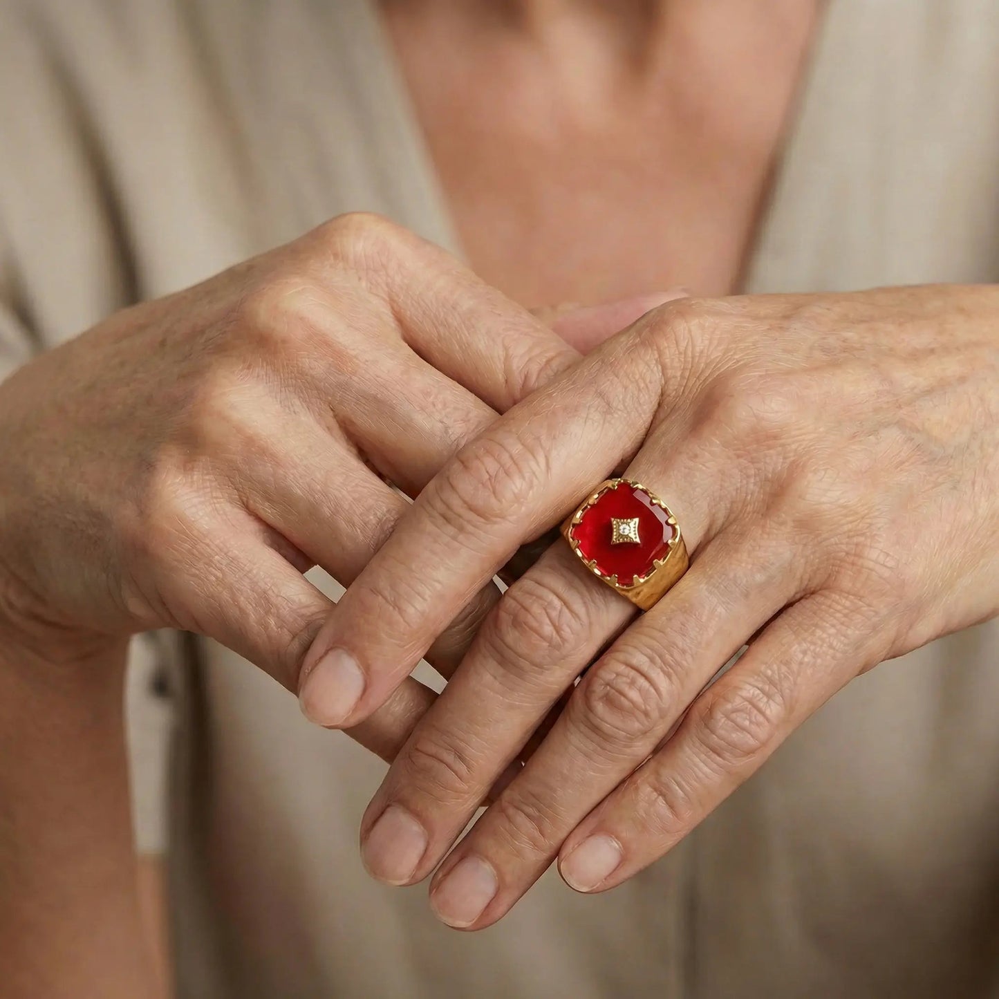 RubyRogue Statement Ring - Voisson