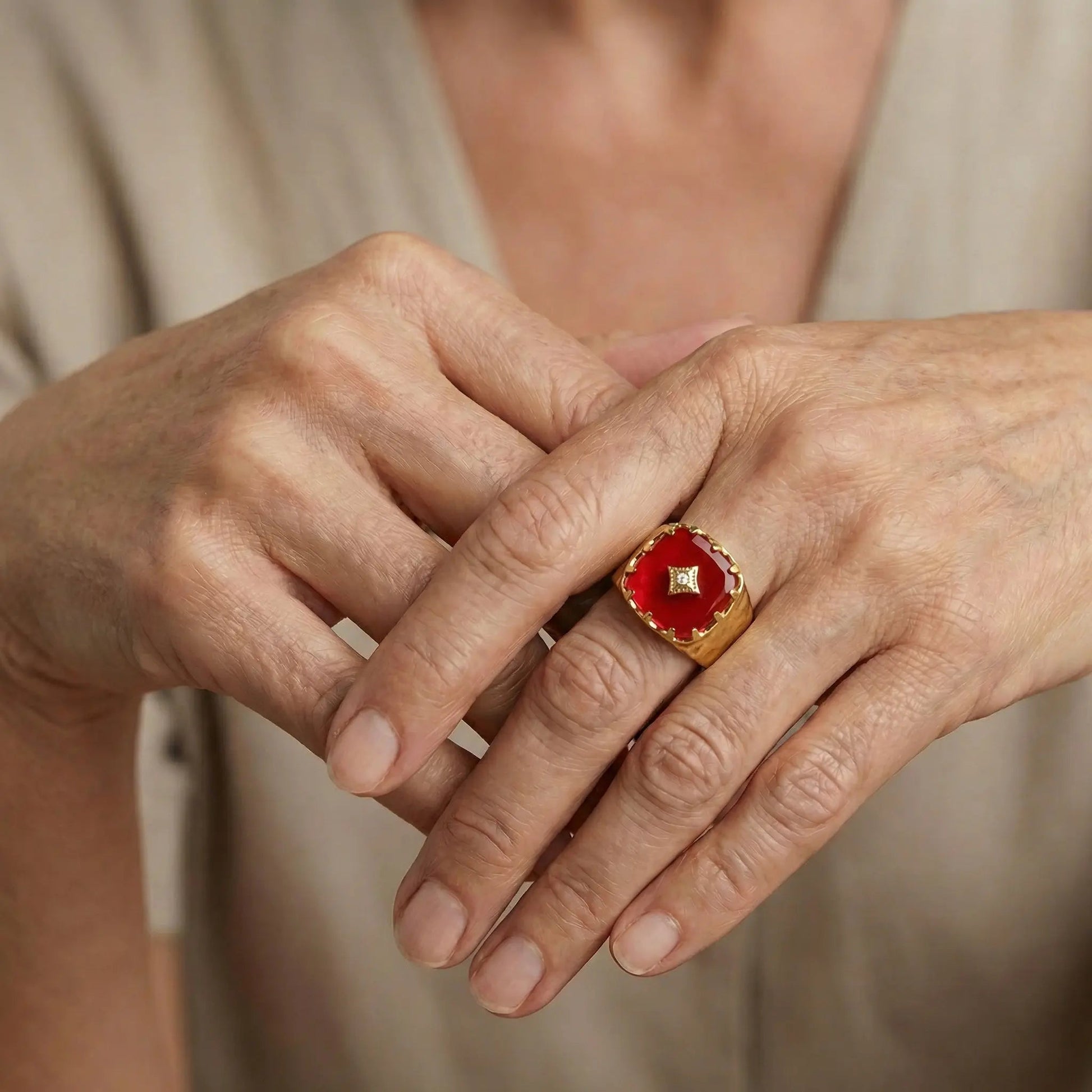 RubyRogue Statement Ring - Voisson