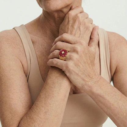 RubyRogue Statement Ring - Voisson
