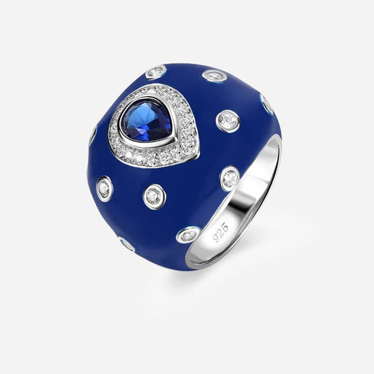 Sapphire Eclipse Statement Ring - Voisson