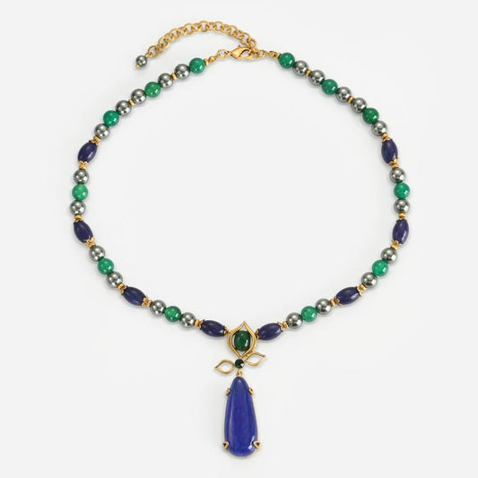 Sapphire Garden Drop Necklace - Voisson