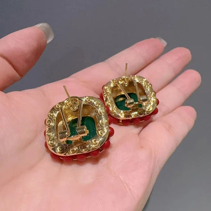 Scarlet Crown Earrings - Voisson