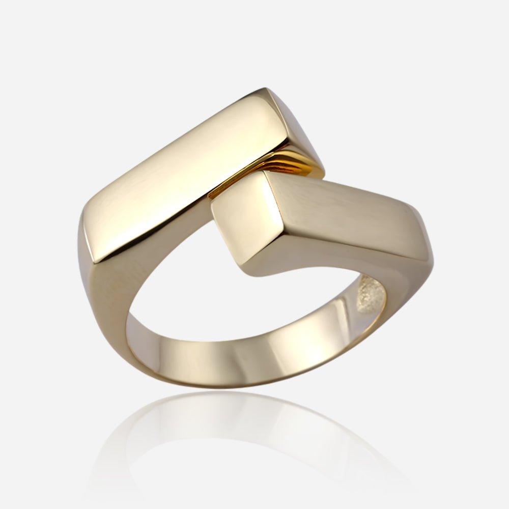 Sculpted Loop 925 Silver Ring - Voisson