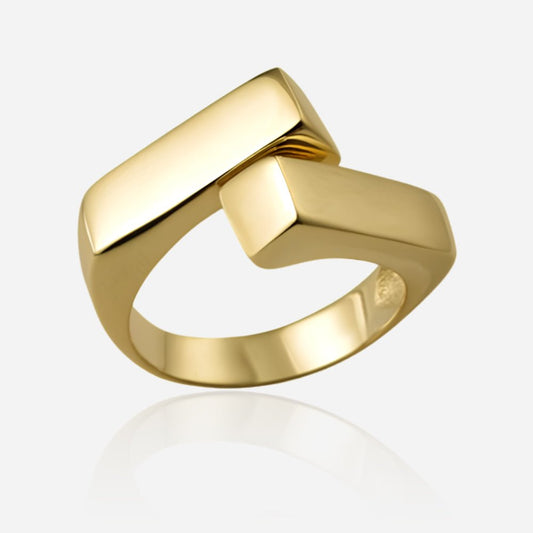 Sculpted Loop 925 Silver Ring - Voisson