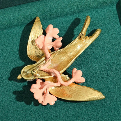 Shadow Rosebird Brooch - Voisson