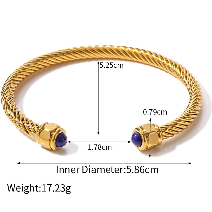 Strata 18K Gold Plated SS Bracelet - Voisson