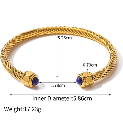 Strata 18K Gold Plated SS Bracelet - Voisson