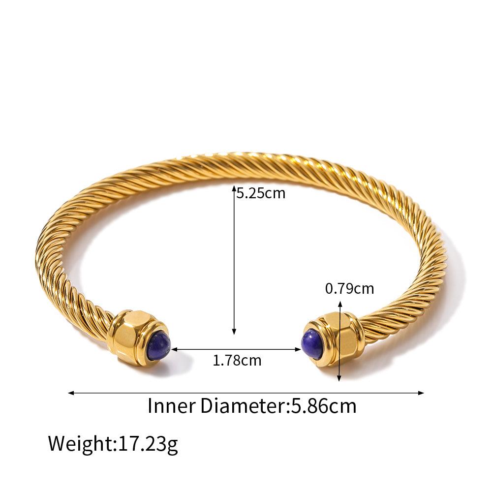 Strata 18K Gold Plated SS Bracelet - Voisson