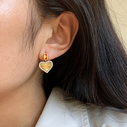 Sunray Heart Earrings - Voisson