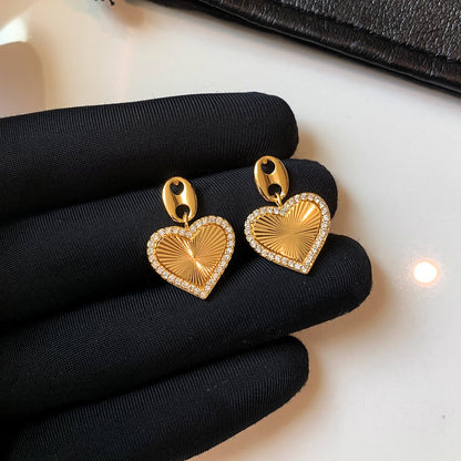 Sunray Heart Earrings - Voisson