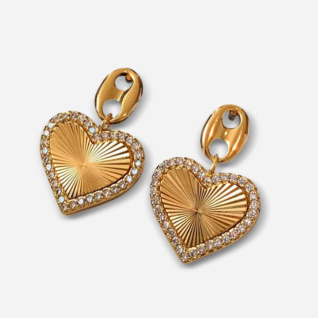 Sunray Heart Earrings - Voisson