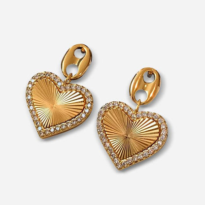 Sunray Heart Earrings - Voisson