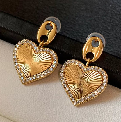 Sunray Heart Earrings - Voisson