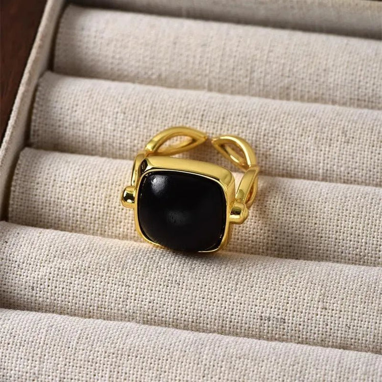 Theodora’s Treasure Retro Squared Open Ring - Voisson