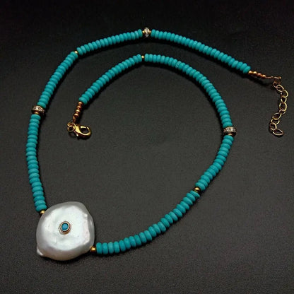Tidal Moon Pearl Necklace - Voisson