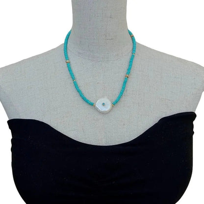 Tidal Moon Pearl Necklace - Voisson