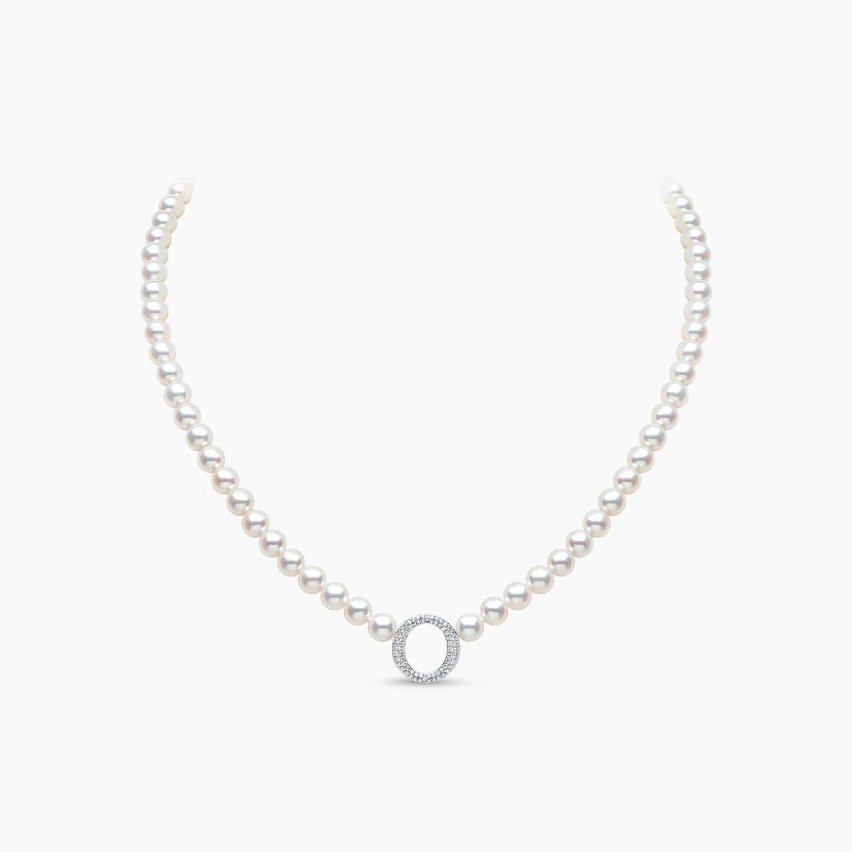 Timeless Circle Pearl Necklace - Voisson