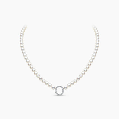 Timeless Circle Pearl Necklace - Voisson