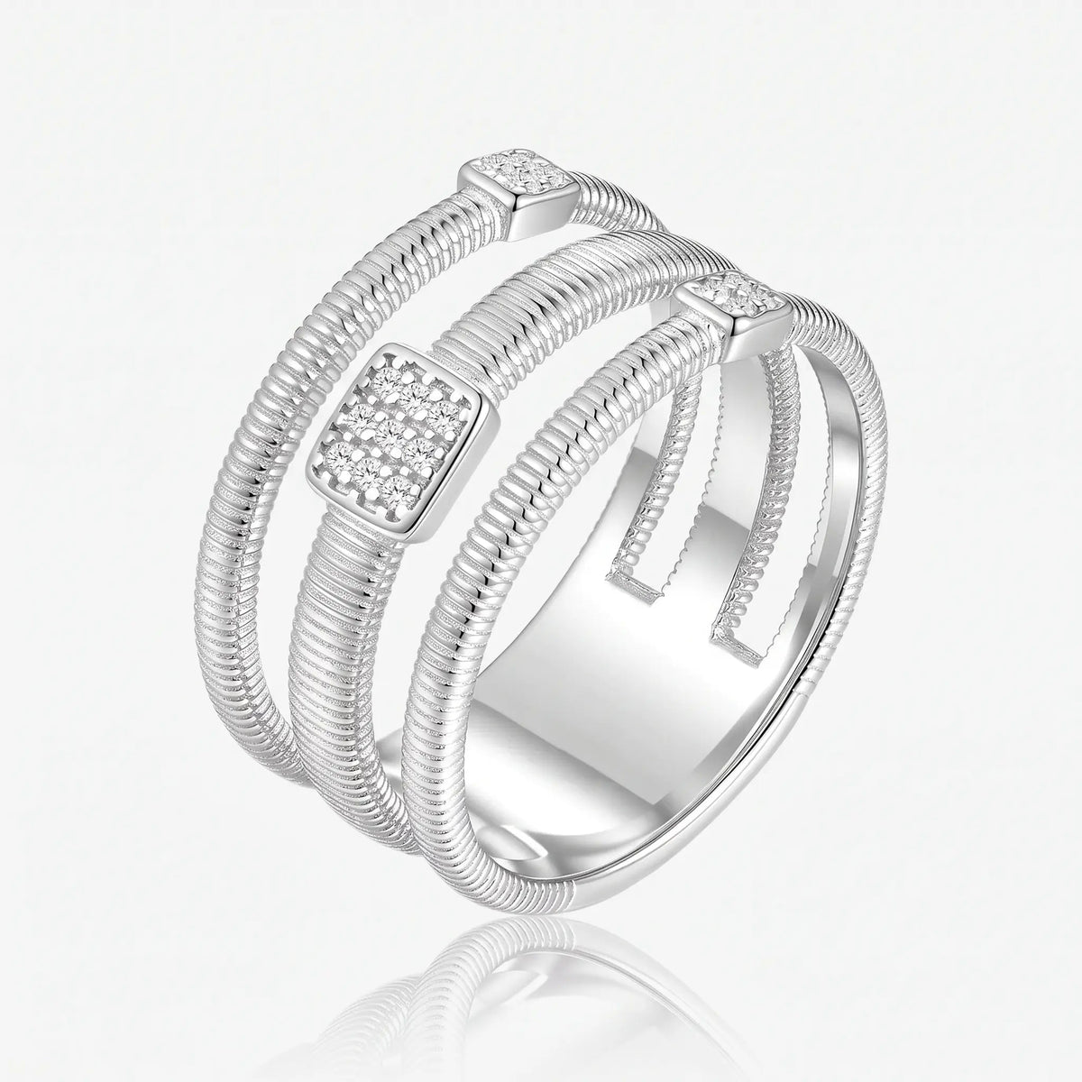 Triple Wrap 925 Silver Ring - Voisson
