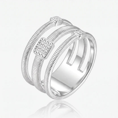 Triple Wrap 925 Silver Ring - Voisson